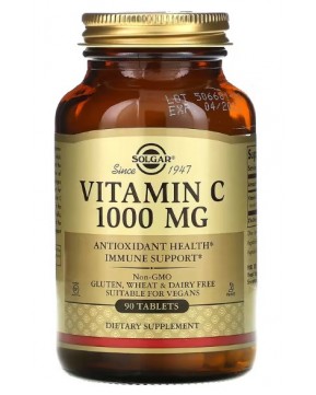 Solgar, витамин C, 1000 мг, 90 таблеток